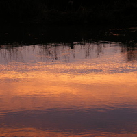 sunset reflection 