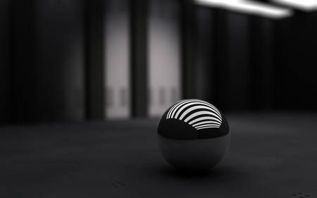 black ball - cg, 3d