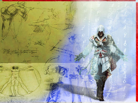 Assassins Creed 2 work  - learnardo da vinci, assassins creed