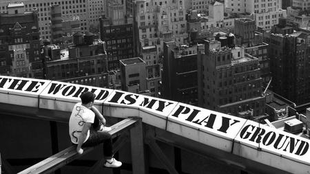 The World is My Play Ground - the world is my play ground, urban, roof, skyline, girder, city, aerial view