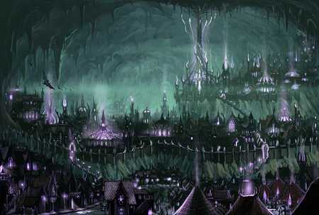 Cave City - city, cave, fantasy