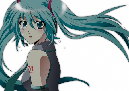 Hatsune Miku - hatsune miku, anime, crying, vocaloids