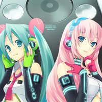 Hatsune Miku and Megurine Luka