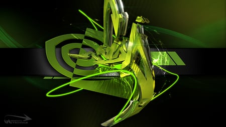 Nvidia Logo - green, graphics