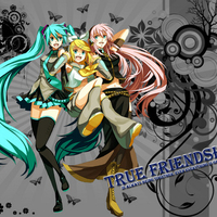 Hatsune Miku, Megurine Luka, and Kagamine Rin