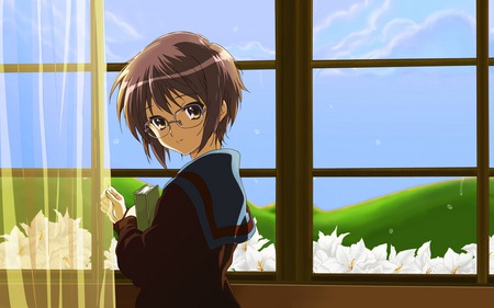 Yuki's Smile - anime, smile, yuki, haruhi suzumiya