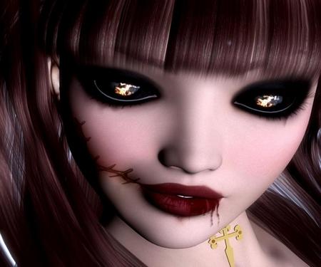 Gothic - woman, 3d