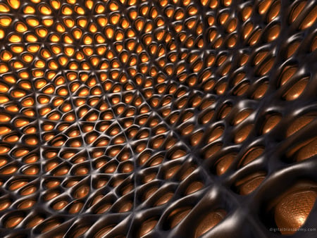 honey comb - abstract, cg, gold