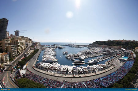 Monaco Bay on race day