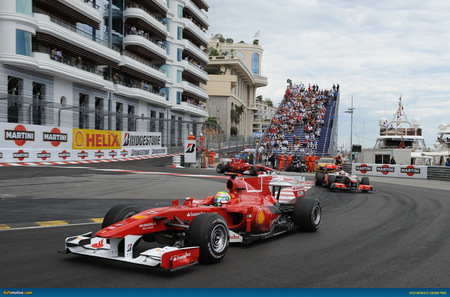 Ferrari @ Monaco 2010 - racecar, sport, monaco, f1