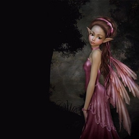 cute,little pink fairy