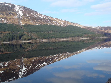 Loch Lochy reflections - reflections, lochaber, loch lochy, great glen, scotland, peaceful