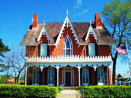 Oak Hill cottage - historic, museum, gothic, famous, cottage