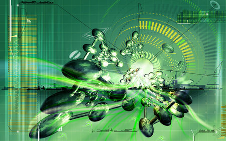 CG 0356 - 3d, abstract, green