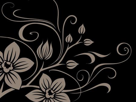 Flower. jgp - dark, flowler, gray, black