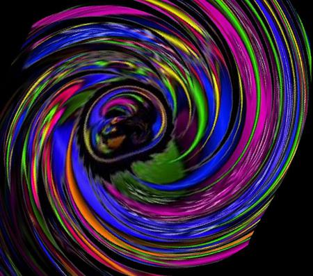 Wildly Colorful Swirl