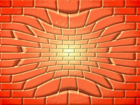 brick distortion - distortion, brick, warp