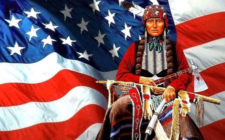 Native American - flag, indian