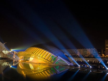 City of Arts and Science - building valencia, modern, arts and science, calatrava, spain