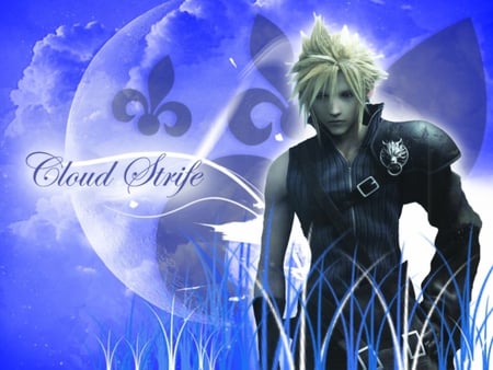 Cloud Strife - final fantasy vii, advent children, cloud strife, fenrir