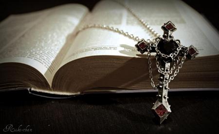 Sacrifice - cross, gothic, book