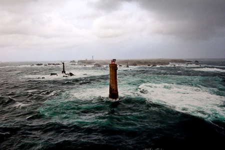 Phare de Nividic,France - de, phare, nividic, france