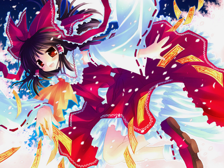 Wonderful Shrine Maiden of Paradise - girl, miko, hakurei reimu, touhou