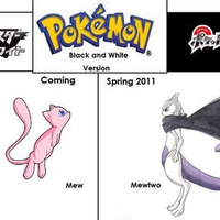 Pokemon Black And White Mew and Mewtwo