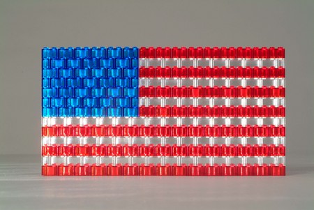 Legos-American Flag - colors, usa