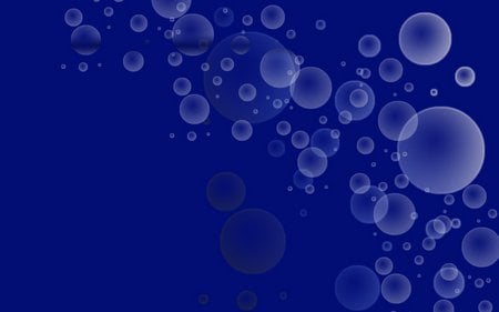 Circles on blue - bubbles, pattern, circles, blue