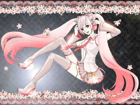 Hatsune Miku - Sakura Miku - vocaloids, hatsune miku, pink, anime, sakura miku