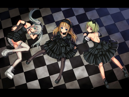 darkness love - girls, love, dark, fury, anime, colors, dream, black