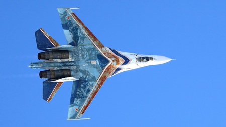 Su-27 Flanker (great paintjob) - su, flanker, jet, russia