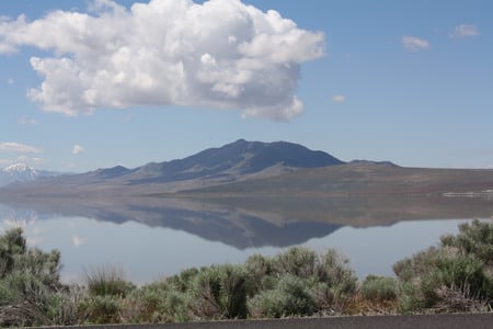 Salt Lake, Utah - horizon, lake, mountain, utah