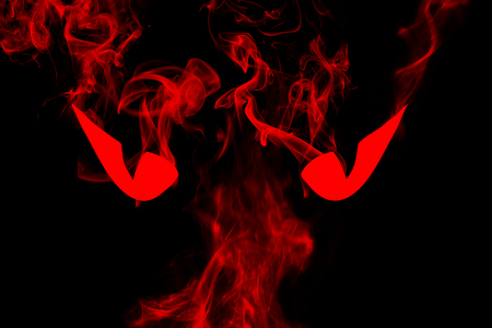 red eyes with smoke - eyes, smoke, red