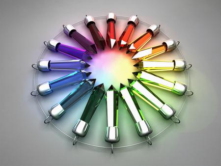 colors pen  - abstract, pen, rainbow, wirte, colors, 3d