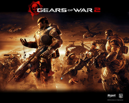 Gears Of War 2 The End - ashs to ashs, 2, chain gun, war, gow, gore