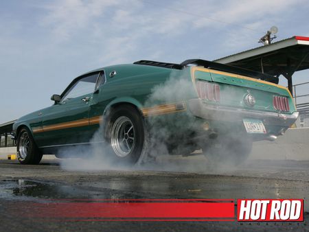 Mustang Burnout - ford, mustang