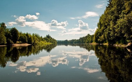 mirror of nature - lakes, nature