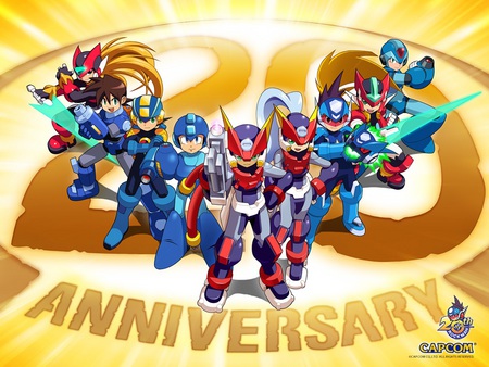 Megaman - 20th Annaversary - anime, games, megaman