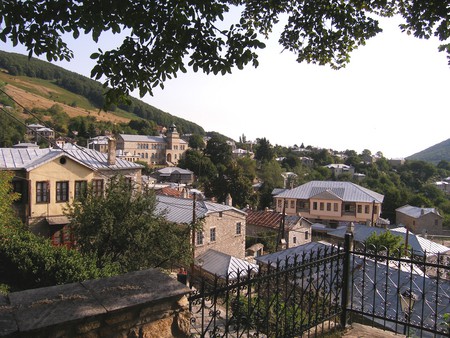 Nymfaio Florinas GREECE  - nature, village, houses, people, architecture, traditional