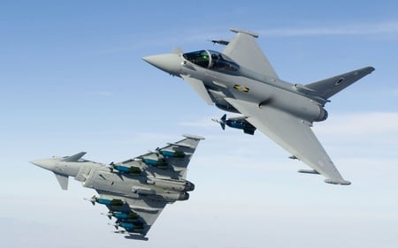 Typhoons 11th Squadron RAF - jets, aircraft, military