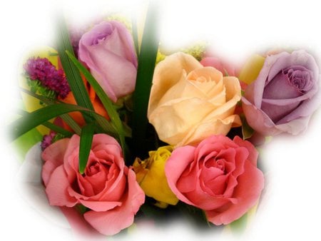 Rose Bouquet. jpg - nature, colorful, flowers, roses