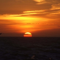  SUNSET OVER THE BEACH