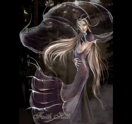 Faith Hill - witch, abstract, art, hot, faith hill, 3d