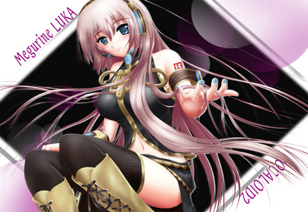 Megurine Luka - headsets, vocaloid, megurine luka, anime, cute