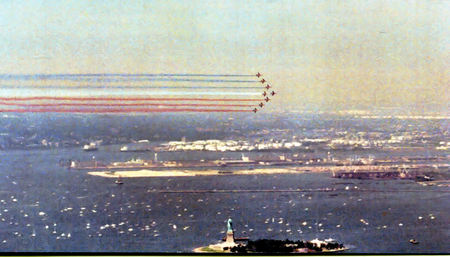 Liberty Salute - aircraft, statue of liberty, military, jets, 4th of july