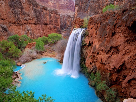 Falls - nature, waterfall