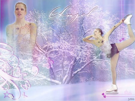 fiori per Carolina - sport, ice skating, ice, carolina, winter, carolina kostner