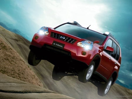 Nissan X Trail  - jump, nissan